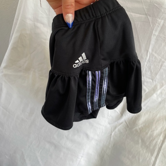 Adidas/ 2T/ Girl/ Skirt/ Black/ Purple-ish Detail On Both Sides/ $5 - Picture 2 of 7